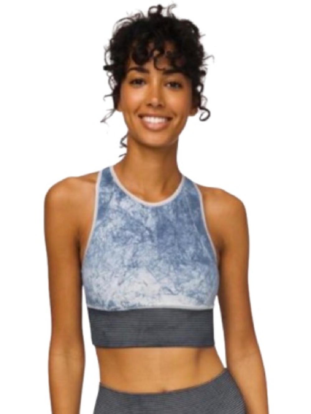 Lululemon athletica Ebb to Train Long-Line Sports Bra in Iced Iris Size 6